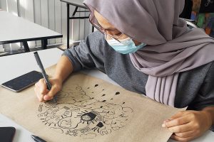 Diploma In Creative Multimedia Student Sketching