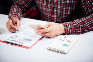 Foundation in Accounting Student Doing Homework